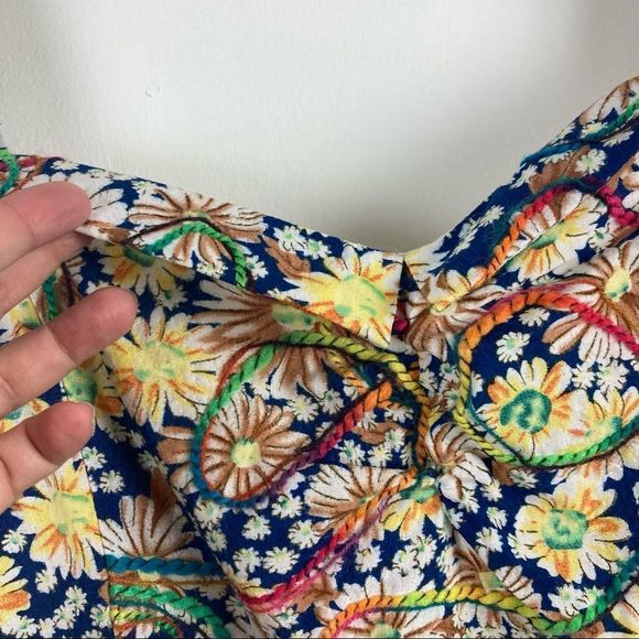 Tatyana Embroidered Floral Retro Pinup Rockabilly Style Midi Dress Size 3X - Picture 3 of 9